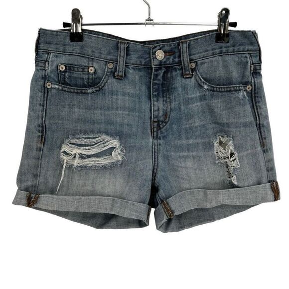 Madewell Pants - Madewell‎ Distressed Cuffed Denim Shorts Size 26